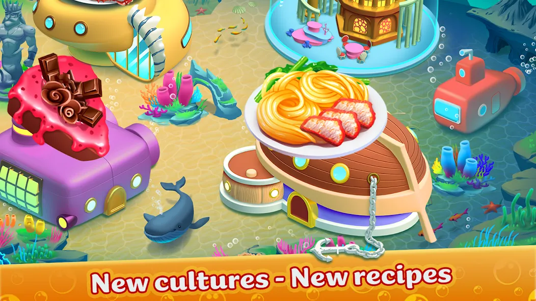 Cooking Aquarium - A Star Chef (Кукинг Аквариум)  [МОД Unlocked] Screenshot 5