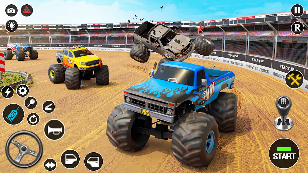 Fearless US Monster Truck Game (Фирлесс ЮЭС Монстер Трак Гейм)  [МОД Бесконечные деньги] Screenshot 1