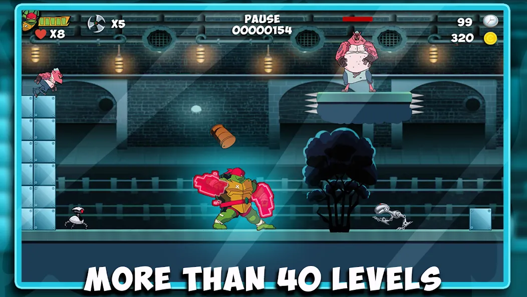 The turtle adventur ninja hero  [МОД Unlimited Money] Screenshot 3