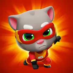 Взломанная Talking Tom Hero Dash  [МОД Много денег] - полная версия apk на Андроид