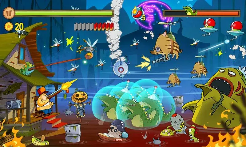 Swamp Attack (Свомп Аттак)  [МОД Бесконечные деньги] Screenshot 4