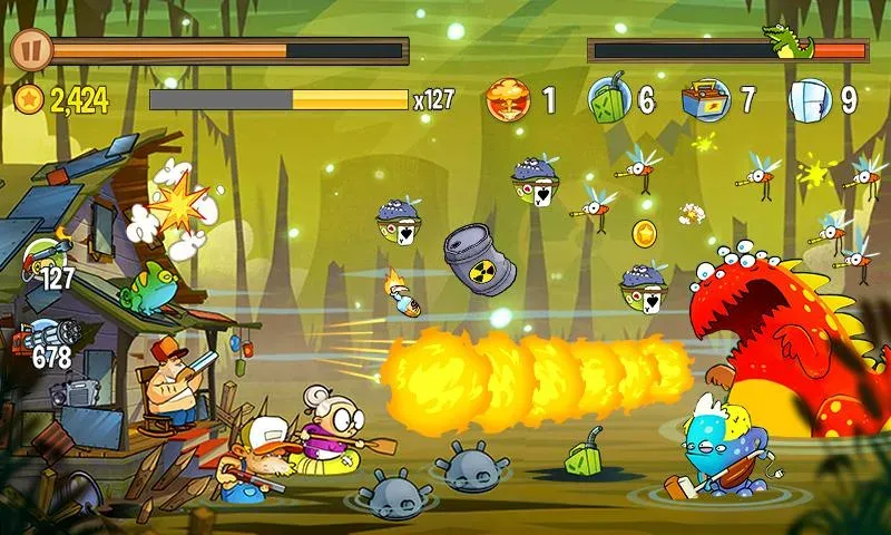 Swamp Attack (Свомп Аттак)  [МОД Бесконечные деньги] Screenshot 5