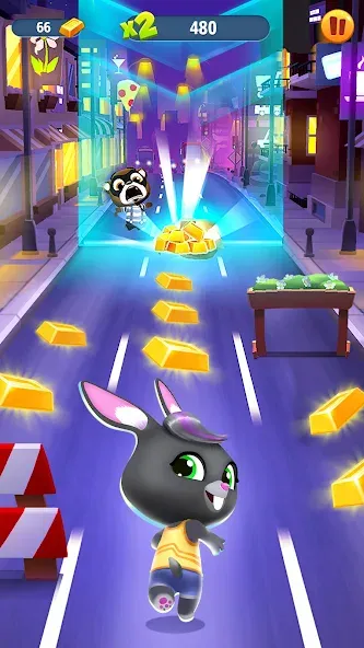 Talking Tom Gold Run  [МОД Mega Pack] Screenshot 3