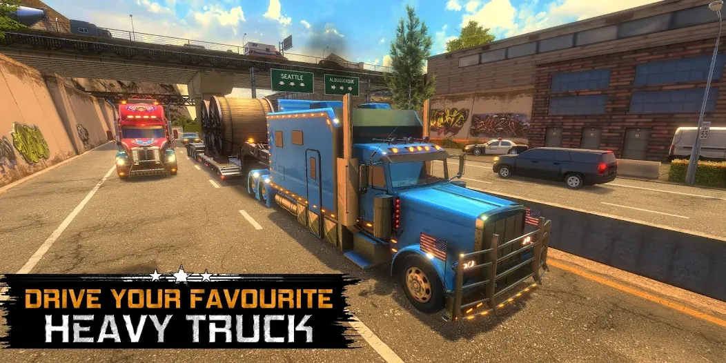 Truck Simulator USA Revolution (Трак Симулятор США Революция)  [МОД Unlimited Money] Screenshot 1