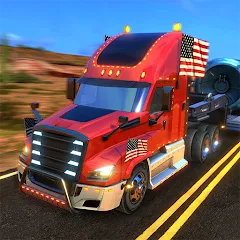 Скачать взлом Truck Simulator USA Revolution (Трак Симулятор США Революция)  [МОД Unlimited Money] - последняя версия apk на Андроид