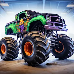 Скачать взломанную Monster truck: Extreme racing  [МОД Много монет] - последняя версия apk на Андроид