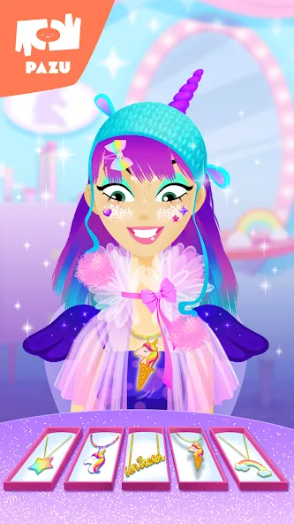 Girls Hair Salon Unicorn  [МОД Бесконечные монеты] Screenshot 4