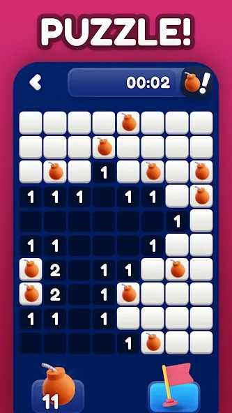 Minesweeper Bomb Mines Game (Майнсвипер разблокирует уровни Марка)  [МОД Все открыто] Screenshot 2