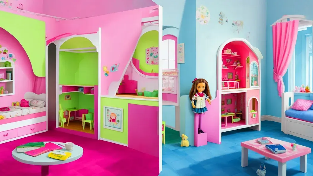 Doll House Design: Girl Games (Долл Хаус Дизайн)  [МОД Unlimited Money] Screenshot 1