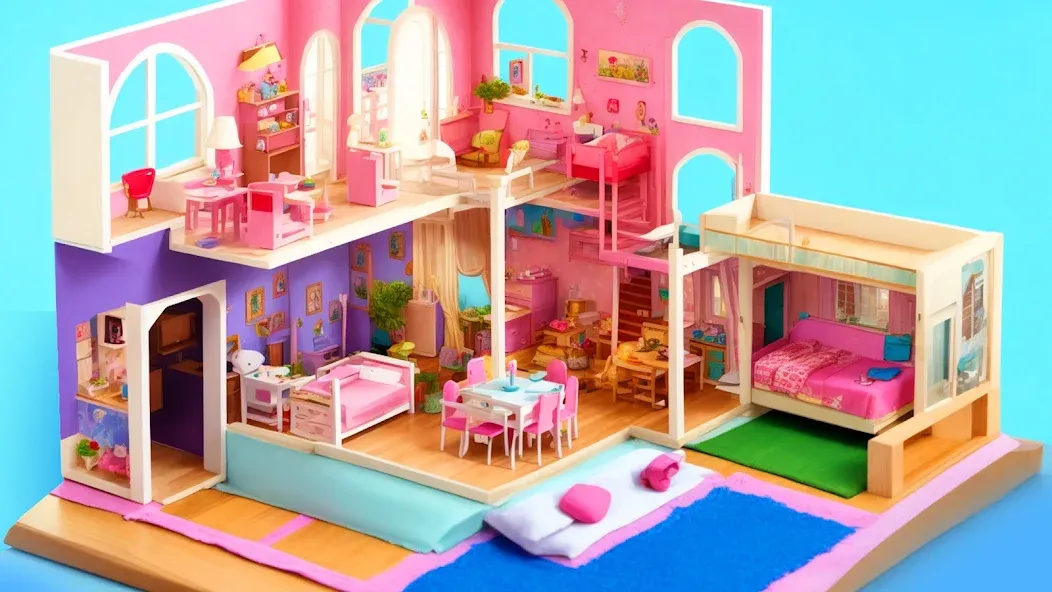 Doll House Design: Girl Games (Долл Хаус Дизайн)  [МОД Unlimited Money] Screenshot 3