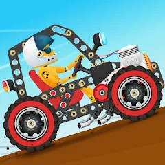 Взломанная Car Builder & Racing for Kids  [МОД Бесконечные монеты] - стабильная версия apk на Андроид