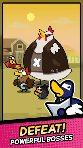 Duck vs Chicken : Idle Defense (Дак против Чикен)  [МОД Menu] Screenshot 4