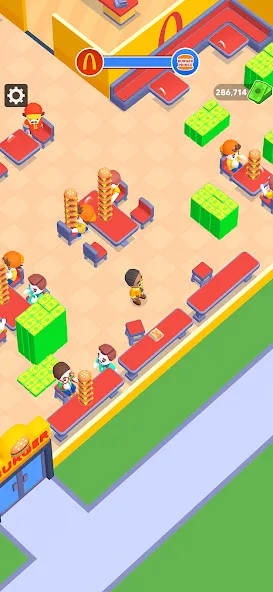 My Burger Shop: Burger Games (Май Бургер Шоп Игры)  [МОД Mega Pack] Screenshot 1