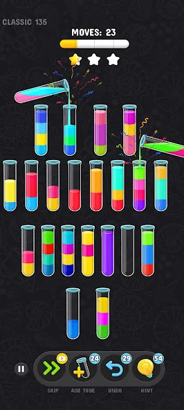 Color Water Sort Puzzle Games (Цветные игры сортировки воды)  [МОД Меню] Screenshot 3