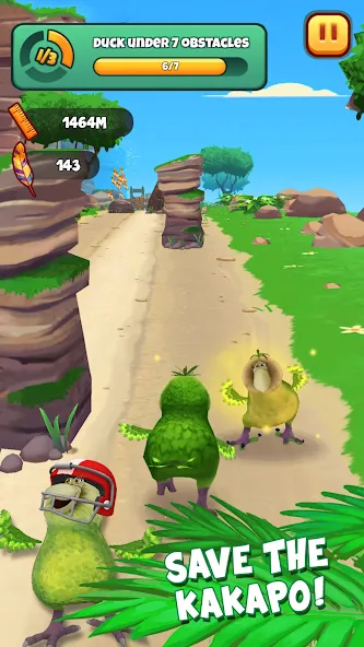 Kakapo Run: Animal Rescue Game (Какапо Ран)  [МОД Бесконечные деньги] Screenshot 3