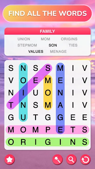 Word Search - Word Puzzle Game  [МОД Unlimited Money] Screenshot 1