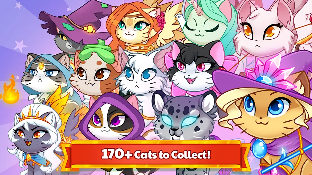 Castle Cats - Idle Hero RPG (Кэстл Кэтс)  [МОД Бесконечные деньги] Screenshot 4