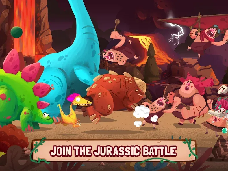 Dino Bash: Dinosaur Battle (Дино Баш)  [МОД Меню] Screenshot 5