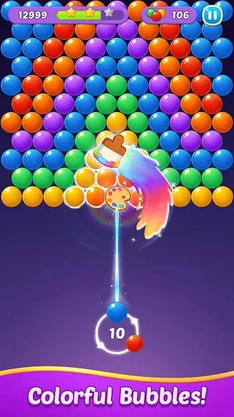 Bubble Shooter Gem Puzzle Pop (Бабл Шутер Драгоценный камень)  [МОД Бесконечные монеты] Screenshot 3