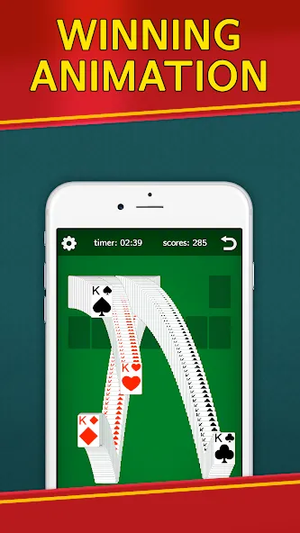 Classic Solitaire Klondike  [МОД Unlocked] Screenshot 4