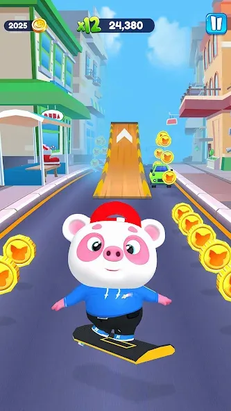 Piggy Panda Run: Fun Game  [МОД Много денег] Screenshot 3