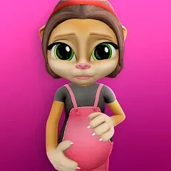 Скачать взлом Pregnant Talking Cat Emma  [МОД Unlimited Money] - стабильная версия apk на Андроид