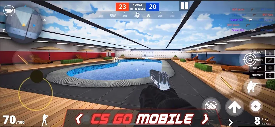 Epic Battle CS:FPS Mobile Game  [МОД Unlocked] Screenshot 1