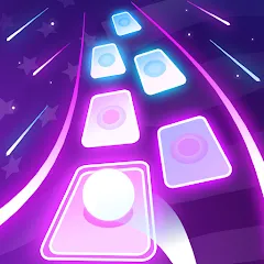 Взломанная Magic Ball Tiles Hop Music Run (Меджик Бол Тайлз Хоп Мьюзик Ран)  [МОД Unlimited Money] - последняя версия apk на Андроид