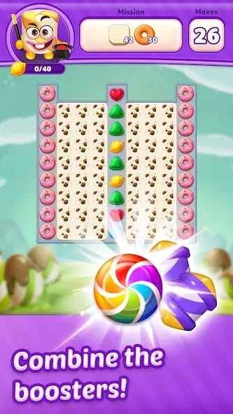 Lollipop Sweet Heroes Match3 (ЛОЛЛИПОП СВИТ ХЕРОЕС МАТЧ3)  [МОД Unlimited Money] Screenshot 3