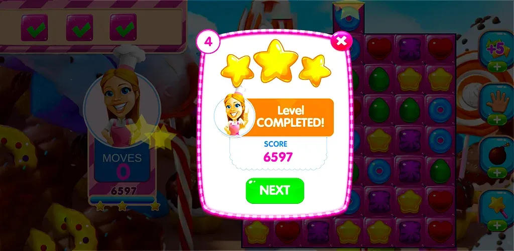 Jelly Kingdom Crush - Match 3  [МОД Меню] Screenshot 4