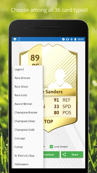 FUT Card Creator 23 (ФУТ Кард Криэйтор 23)  [МОД Unlocked] Screenshot 4