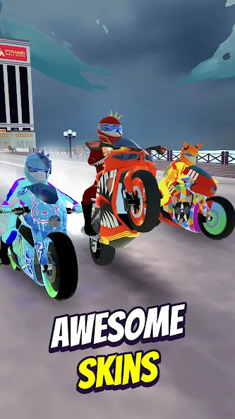 Wild Wheels: Bike Racing (Уайлд Вилз)  [МОД Бесконечные деньги] Screenshot 3