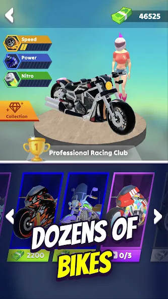 Wild Wheels: Bike Racing (Уайлд Вилз)  [МОД Бесконечные деньги] Screenshot 4