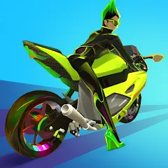 Скачать взлом Wild Wheels: Bike Racing (Уайлд Вилз)  [МОД Бесконечные деньги] - полная версия apk на Андроид