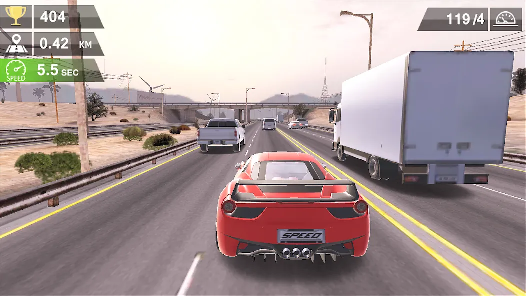 Racing Traffic Car Speed  [МОД Mega Pack] Screenshot 3