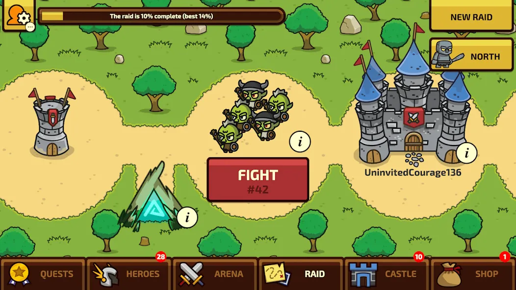 Raid Heroes: Total War  [МОД Много денег] Screenshot 1