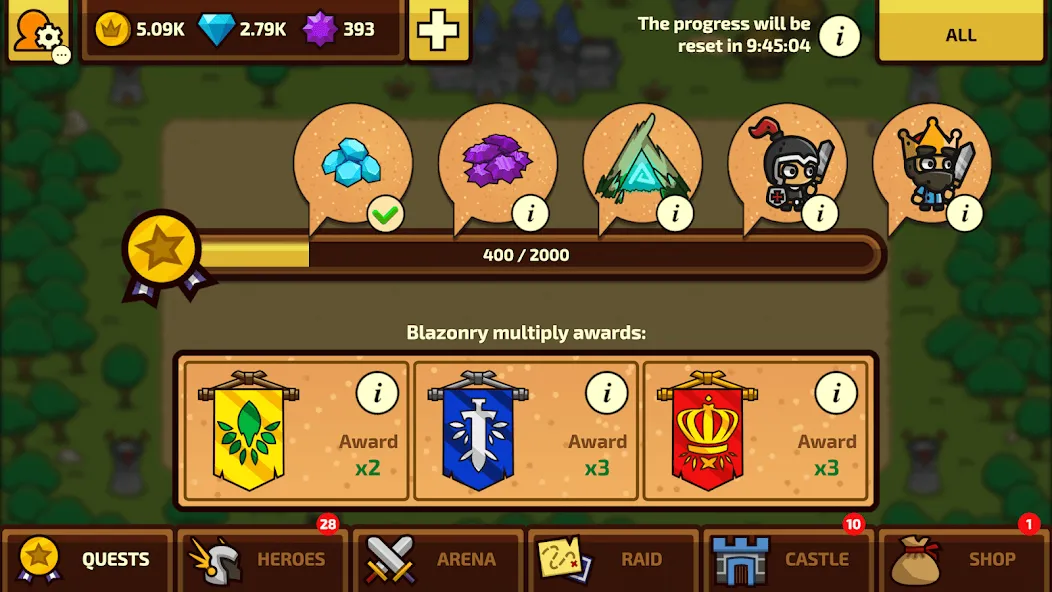 Raid Heroes: Total War  [МОД Много денег] Screenshot 5