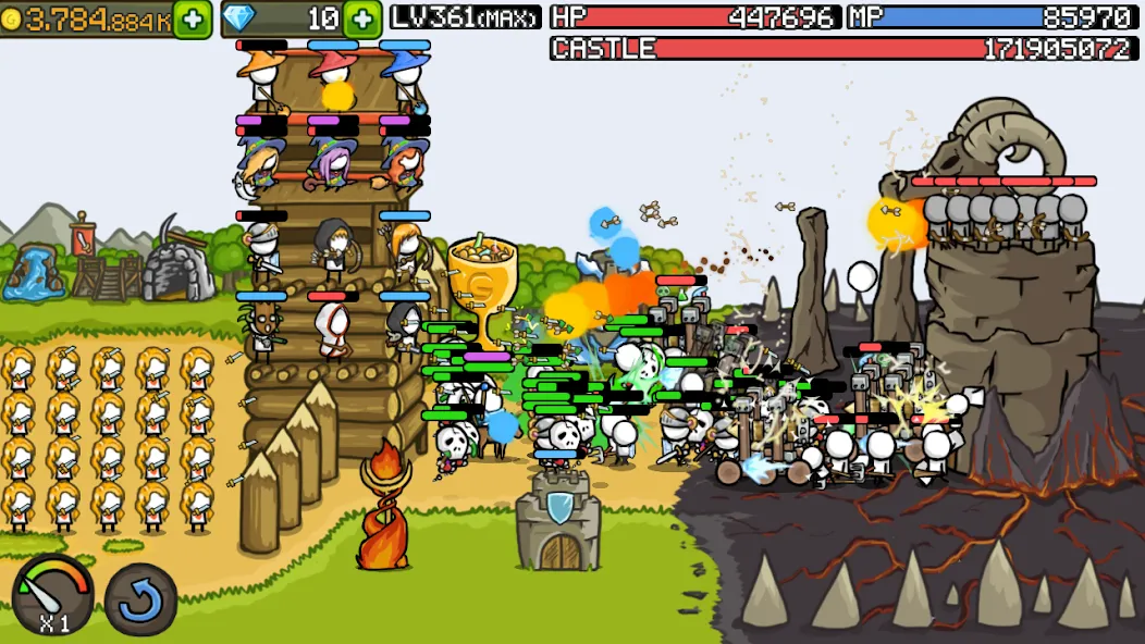 Grow Castle - Tower Defense (Гроу Касл)  [МОД Все открыто] Screenshot 1