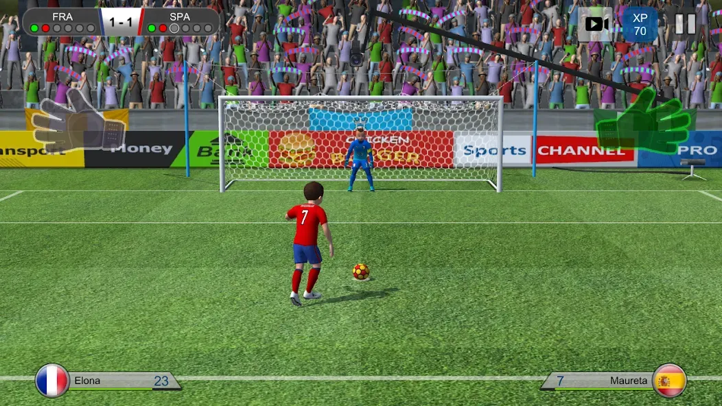 Pro Kick Soccer (Про Кик Сокер)  [МОД Unlocked] Screenshot 1