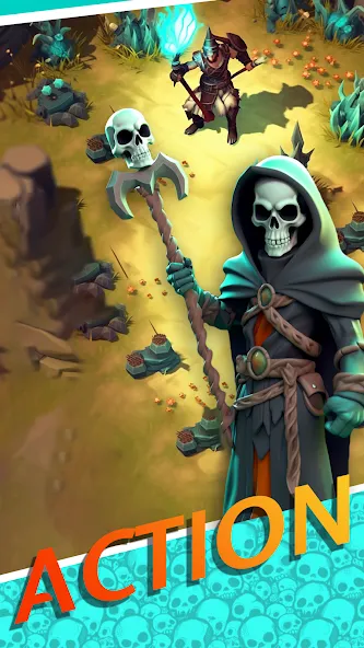 Necromancer Hero: Skeletons 3D (Некромантгерой)  [МОД Все открыто] Screenshot 1