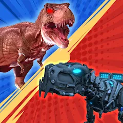 Скачать взлом Dinosaur Monster Fight Battle (Бамбам Монстр Против 100 Дверей)  [МОД Много денег] - стабильная версия apk на Андроид