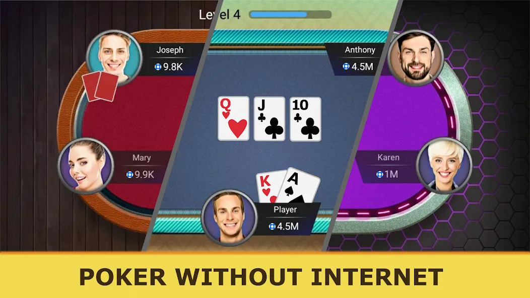 Poker Offline: Texas Holdem  [МОД Все открыто] Screenshot 2