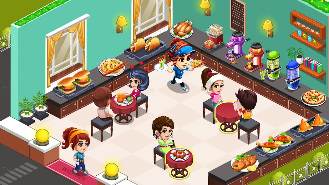 Cooking Restaurant Kitchen (Кукинг Ресторан Китчен)  [МОД Бесконечные деньги] Screenshot 1