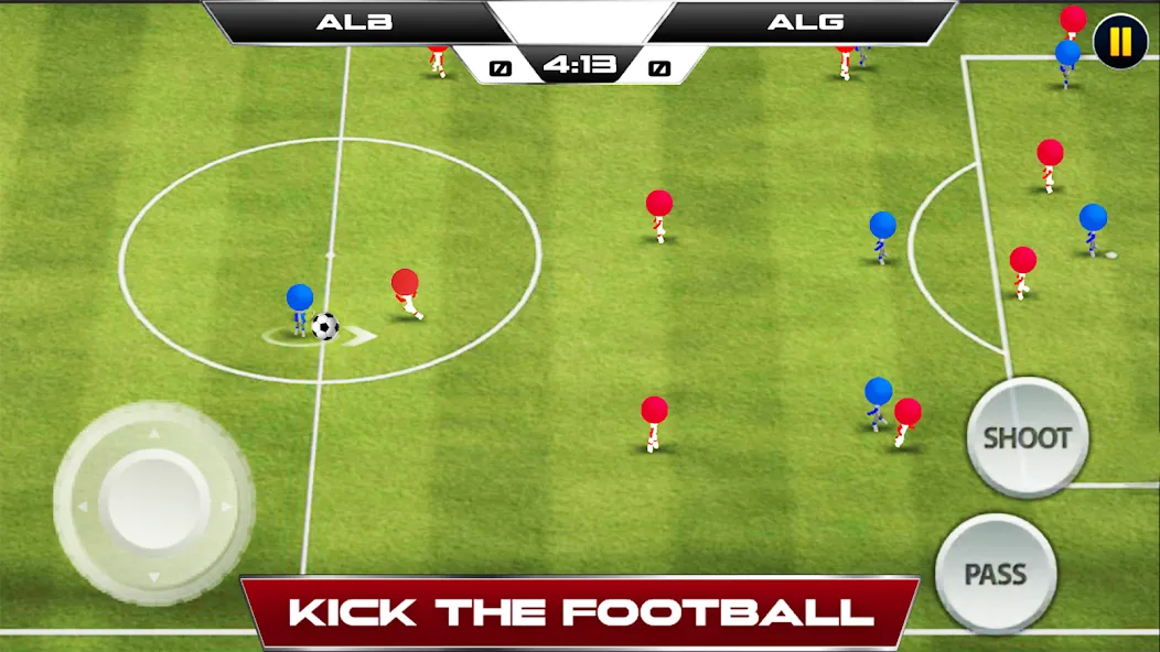 Stickman Soccer Football Game  [МОД Бесконечные монеты] Screenshot 4