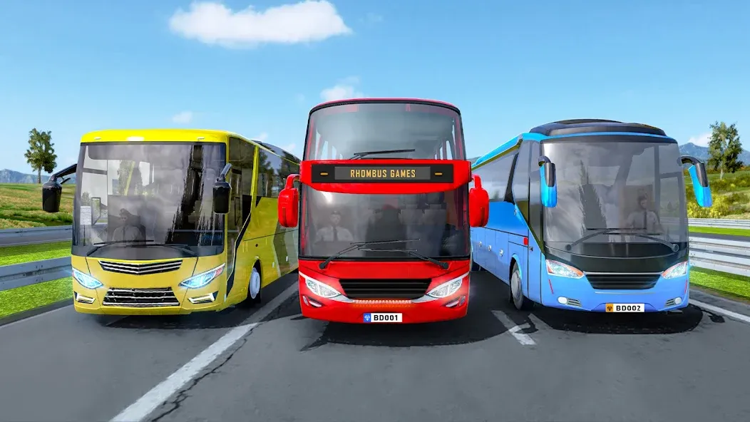 Highway Bus Simulator Bus Game  [МОД Меню] Screenshot 1