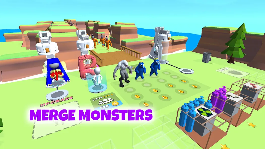 Grimace monster playground (Батл Плейграунд Монстерс)  [МОД Много денег] Screenshot 2