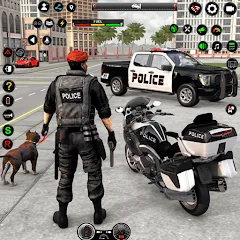 Взломанная US Police Car Parking - King  [МОД Unlocked] - последняя версия apk на Андроид