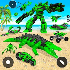 Скачать взлом Crocodile Animal Robot Games  [МОД Menu] - полная версия apk на Андроид