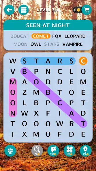 World of Word Search  [МОД Бесконечные монеты] Screenshot 2