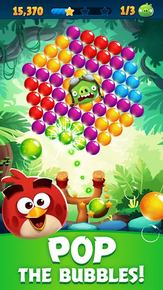 Angry Birds POP Bubble Shooter (Энгри Брдс ПОП Бабл Шутер)  [МОД Mega Pack] Screenshot 1